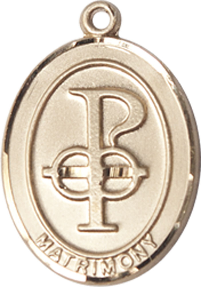 14kt Gold Matrimony Medal