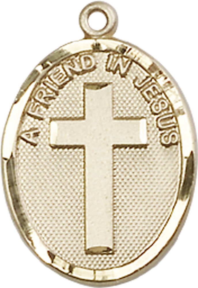 14kt Gold A Friend In Jesus Medal