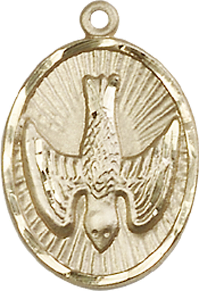 14kt Gold Holy Spirit Medal