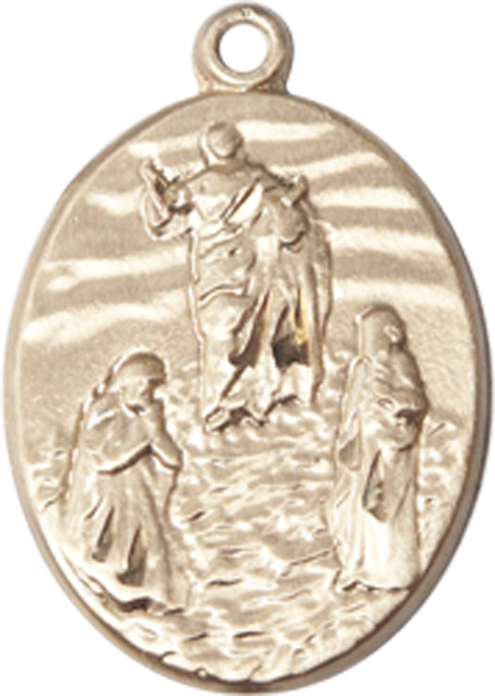 14kt Gold Tranfiguration Medal