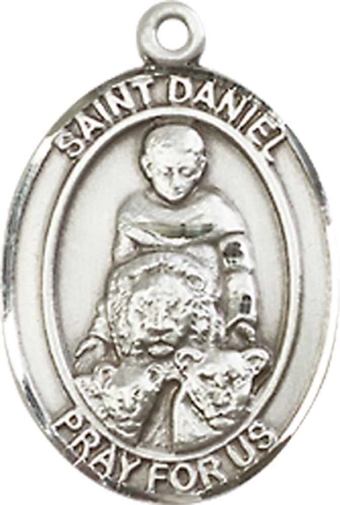 Sterling Silver Saint Daniel Medal - With Box