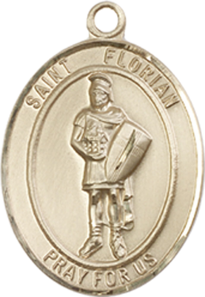 14kt Gold Filled Saint Florian Medal