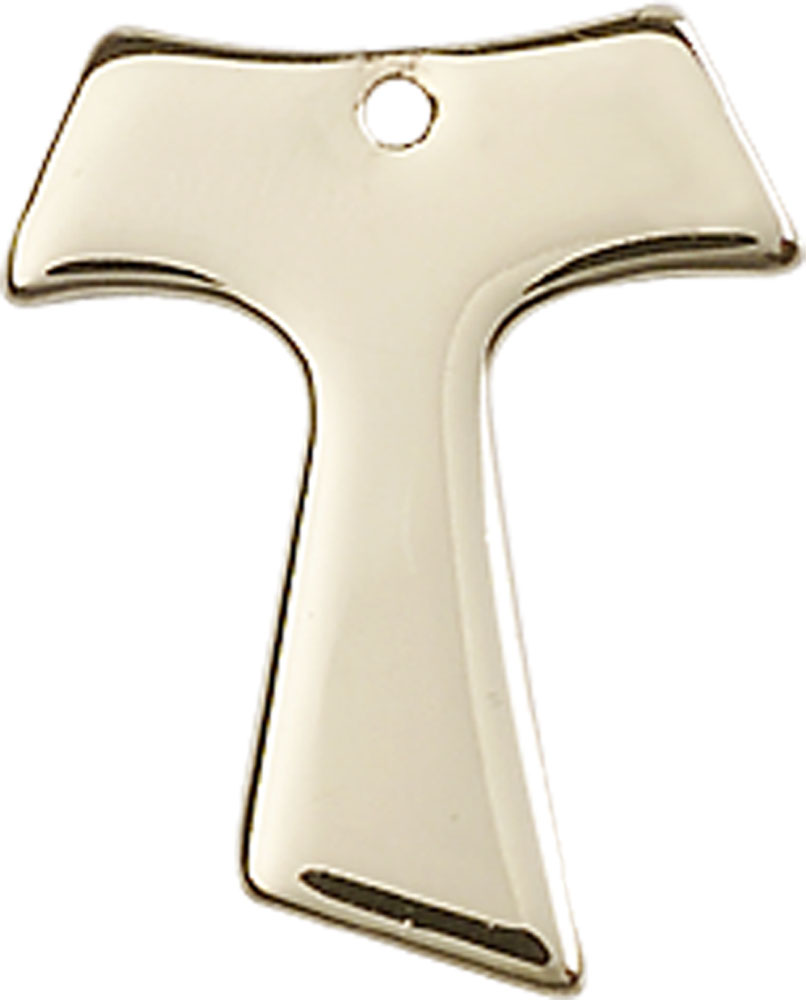 14kt Gold Tau Cross Medal