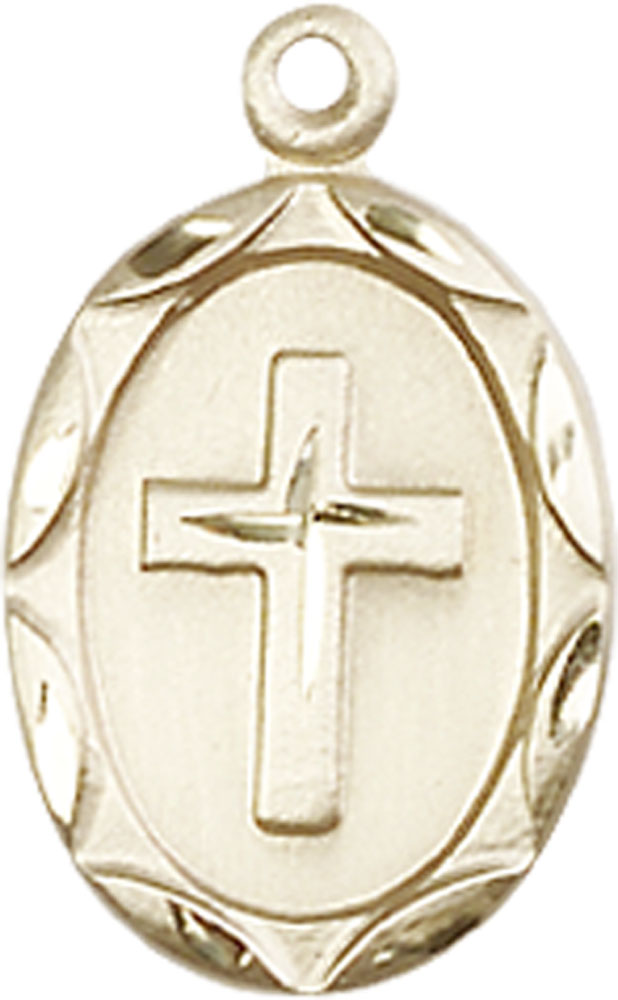 14kt Gold Filled Cross Medal
