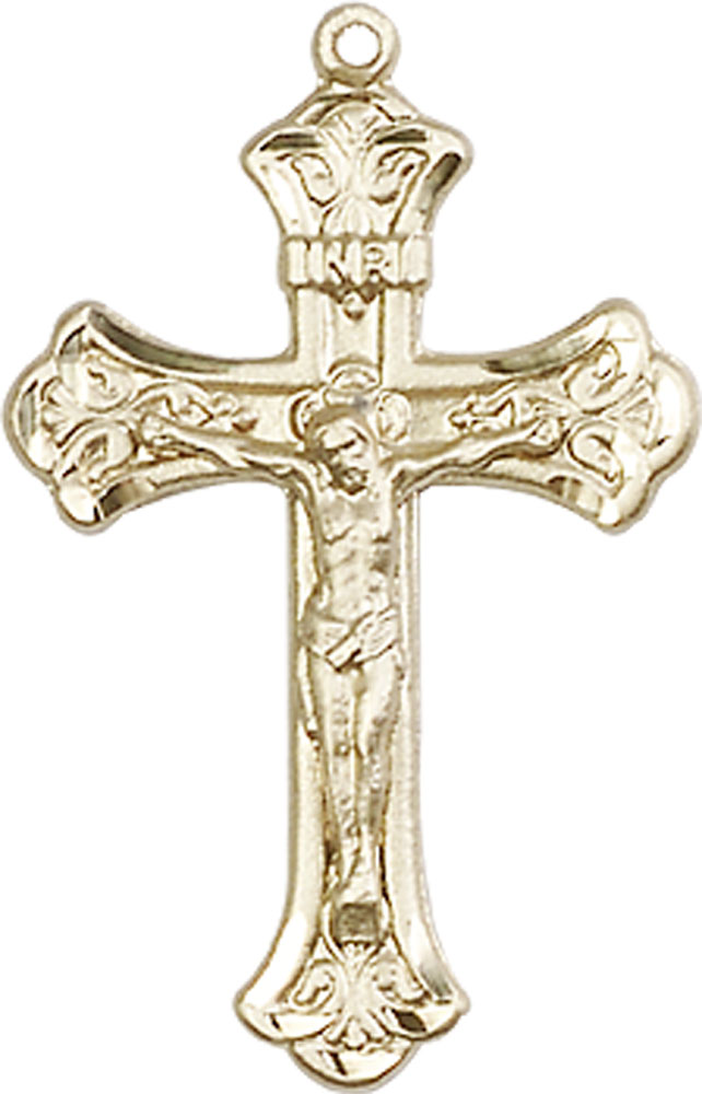 14kt Gold Filled Crucifix Medal