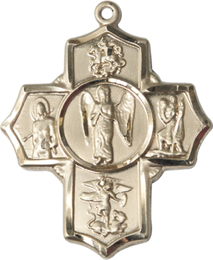 14kt Gold Warrior 5-Way Medal