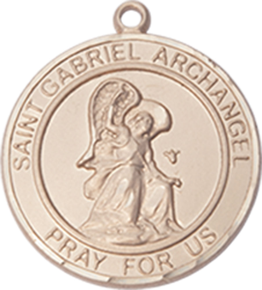 14kt Gold Filled Saint Gabriel the Archangel Medal
