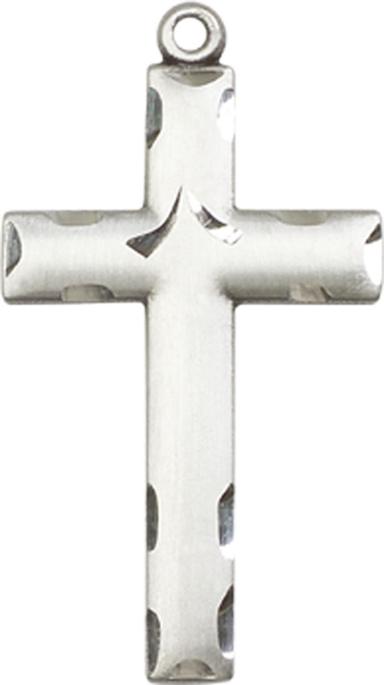 Sterling Silver Cross Medal - With Box