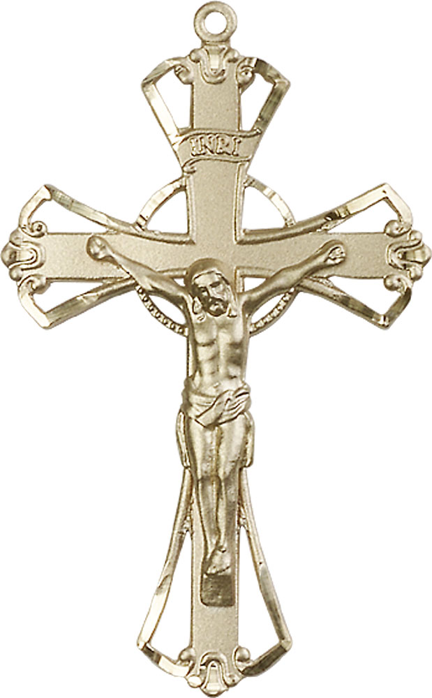 14kt Gold Filled Crucifix Medal