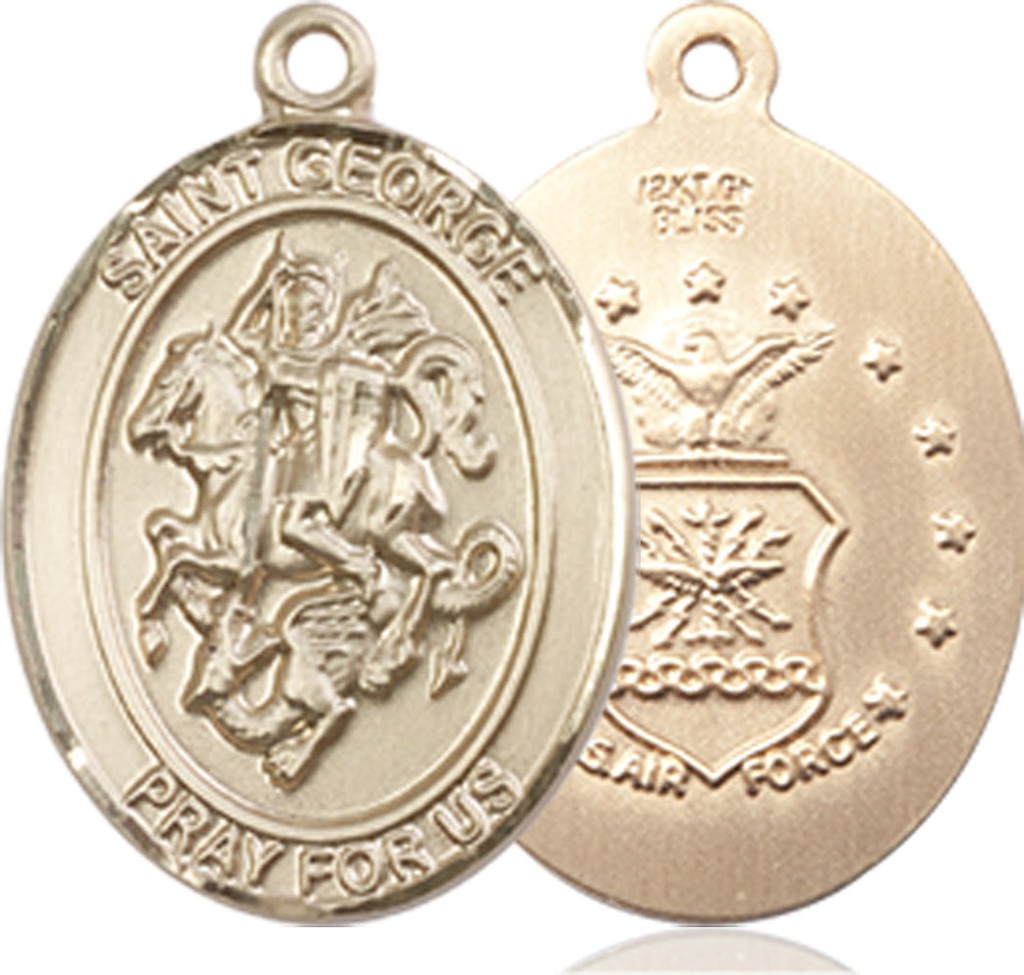 14kt Gold Filled Saint George Air Force Medal