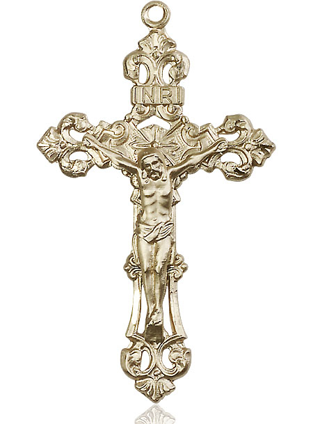 14kt Gold Filled Crucifix Medal