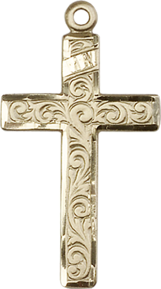 14kt Gold Filled Cross Medal