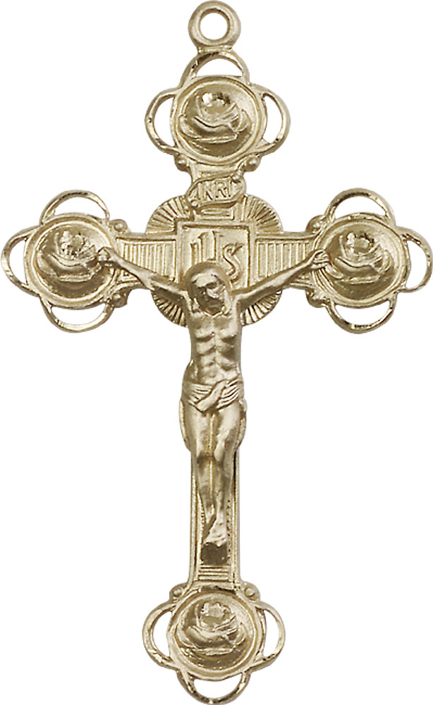 14kt Gold Filled Crucifix Medal