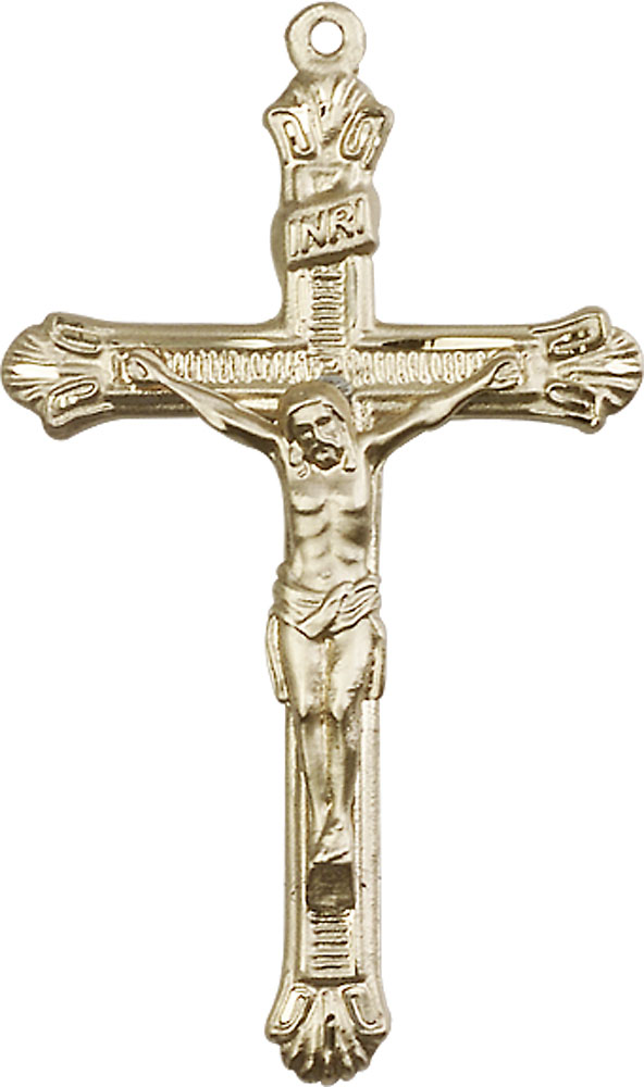 14kt Gold Filled Crucifix Medal