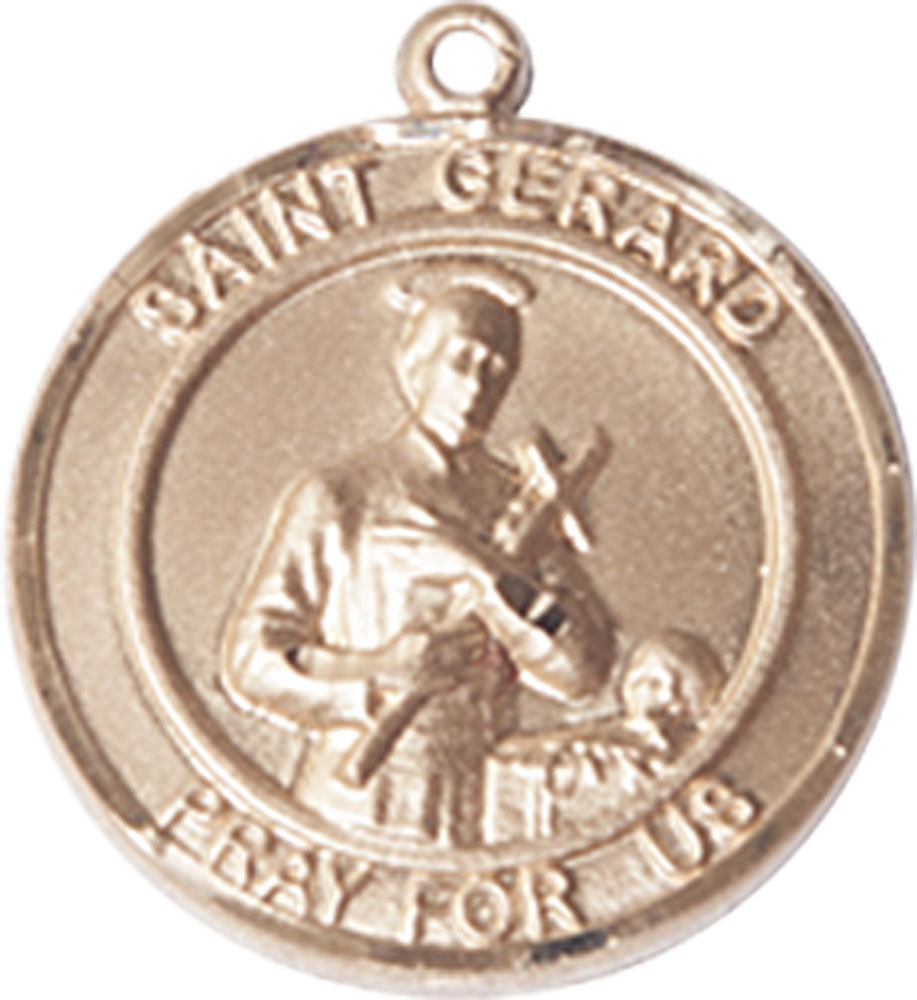 14kt Gold Filled Saint Gerard Medal