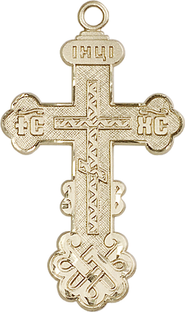 14kt Gold Filled Kiev Cross Medal