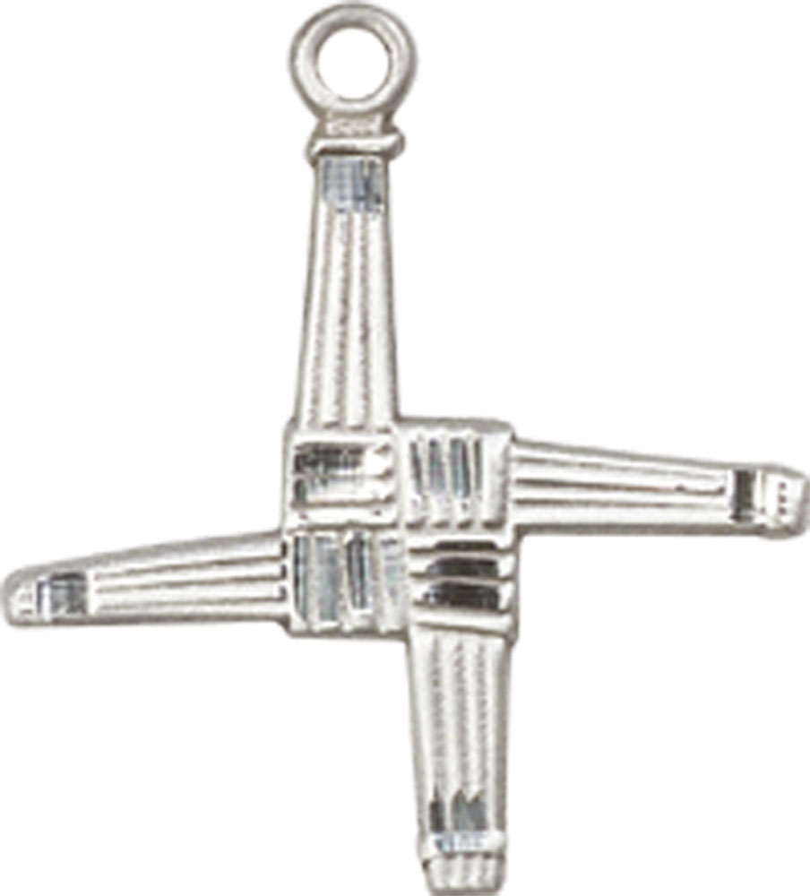 Sterling Silver Saint Brigid Cross Medal