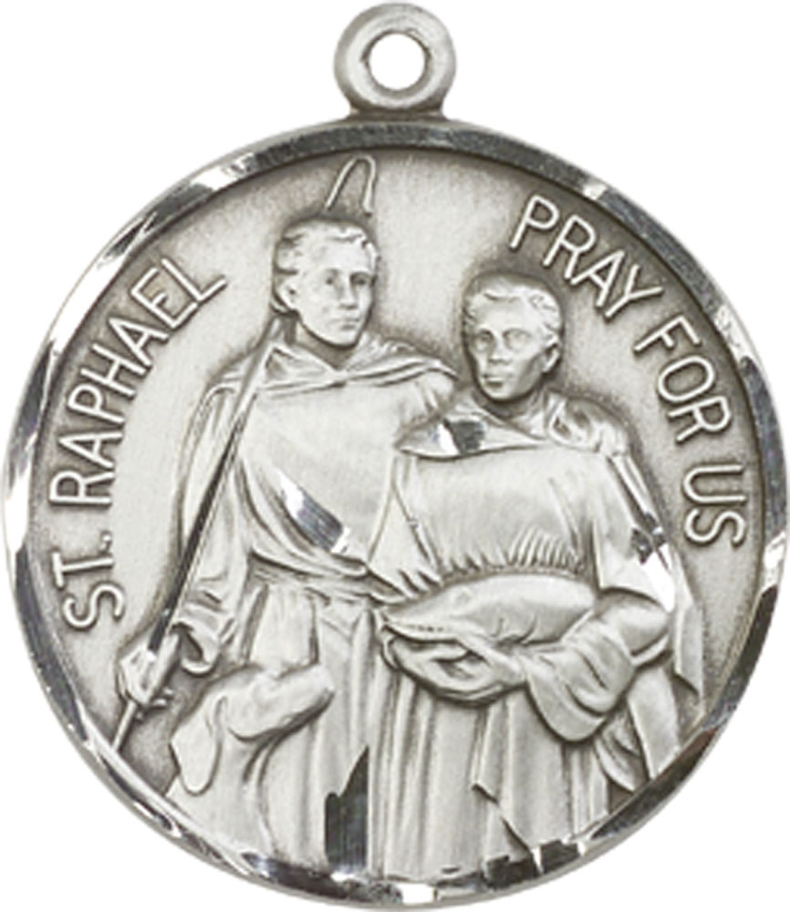 Sterling Silver Saint Raphael Medal