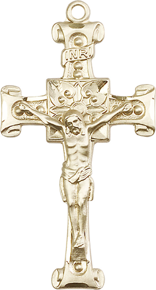 14kt Gold Filled Crucifix Medal