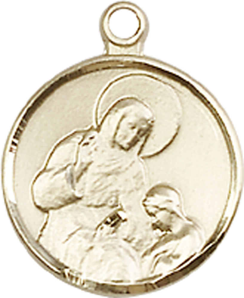 14kt Gold Filled Saint Ann Medal