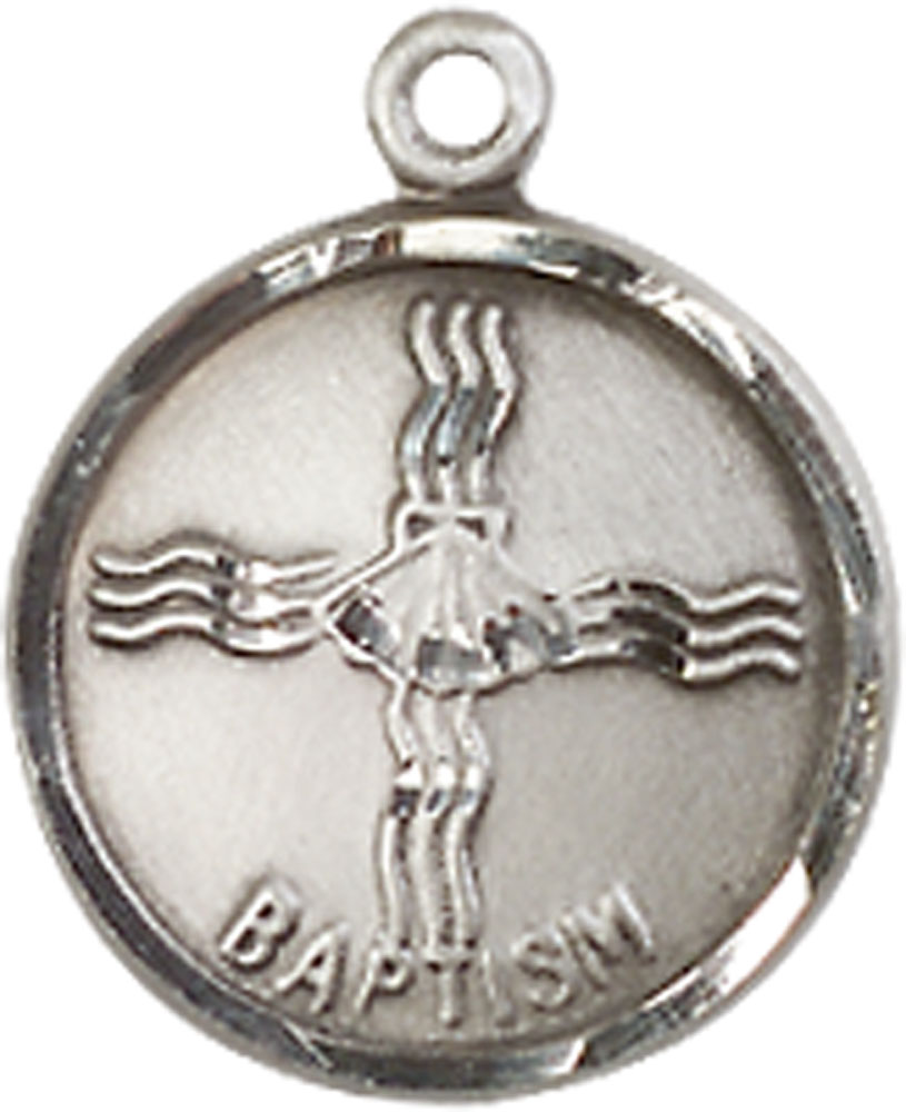 Sterling Silver Baptism Medal