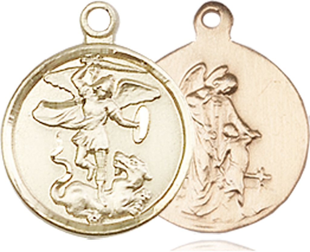 14kt Gold Filled Saint Michael the Archangel Medal