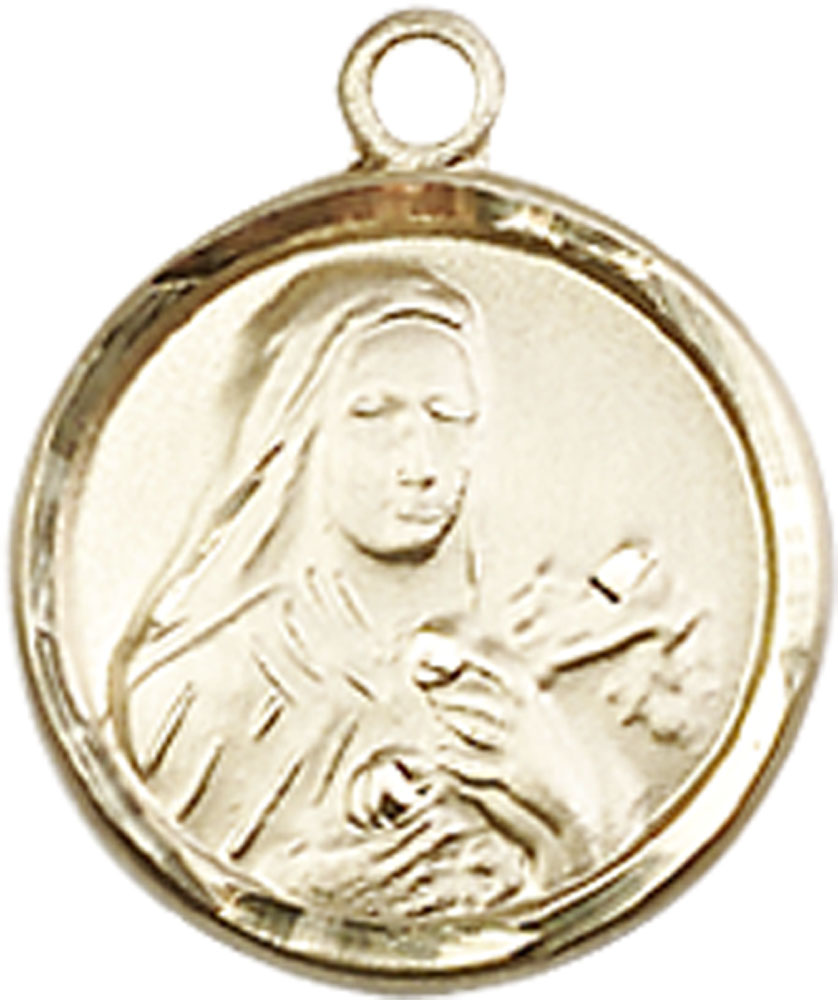 14kt Gold Filled Saint Theresa Medal