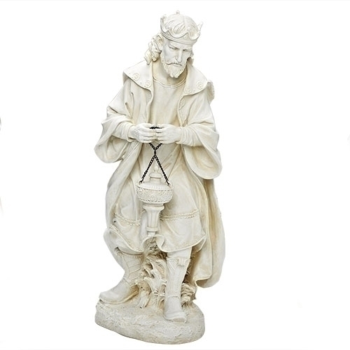 27" Scale Ivory Praising Wise Man Fig - Christmas