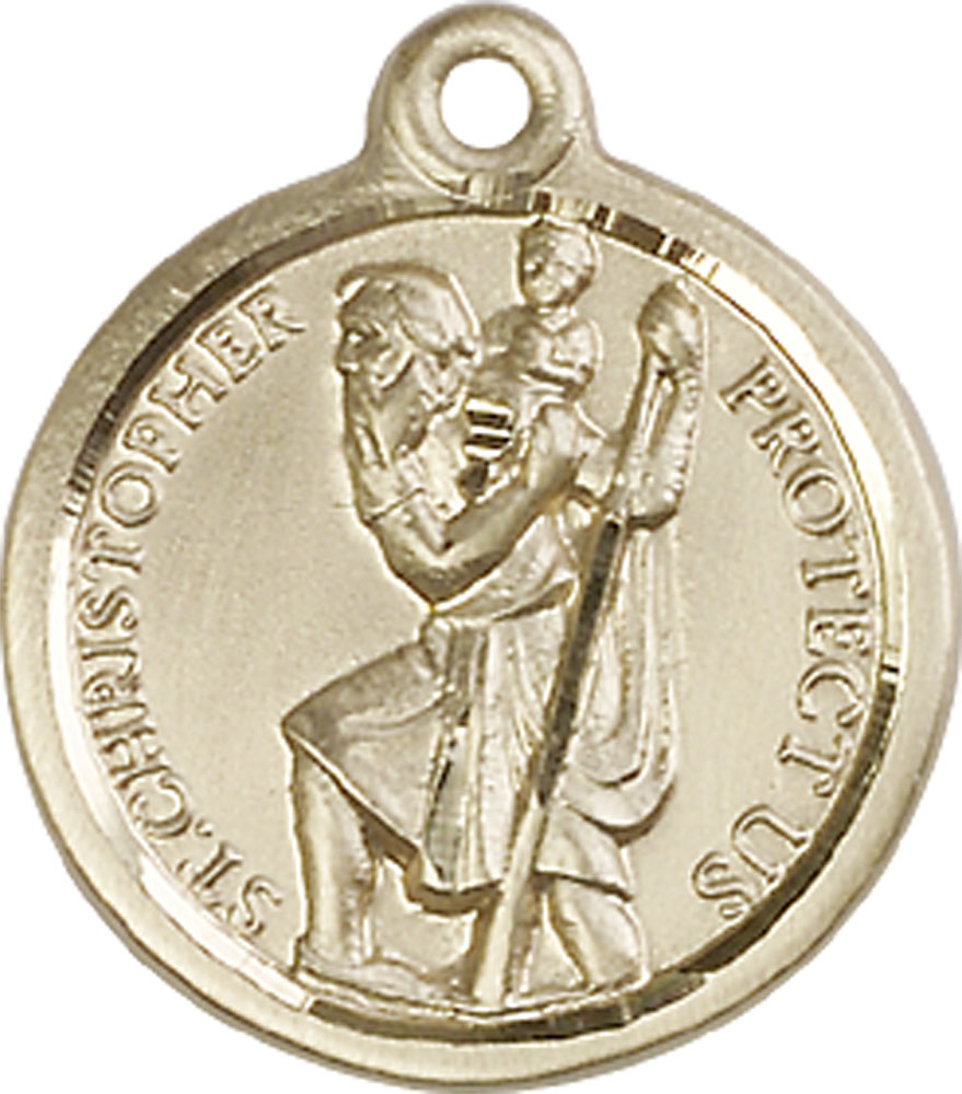 14kt Gold Filled Saint Christopher Medal