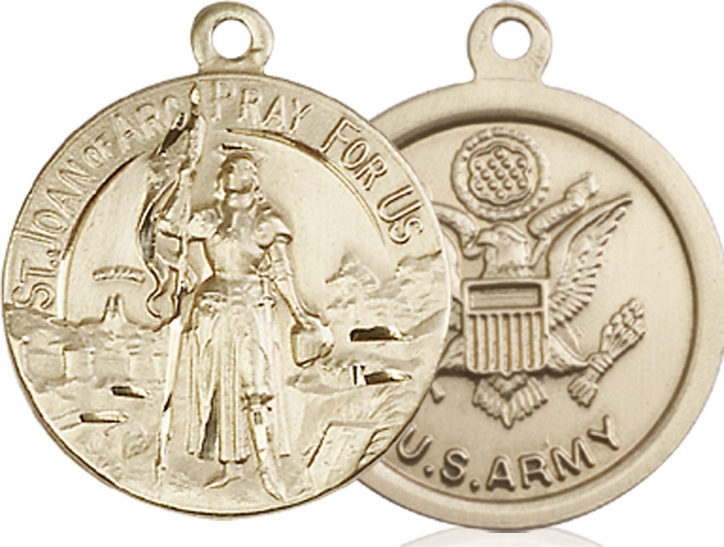 14kt Gold Filled Saint Joan of Arc Army Medal