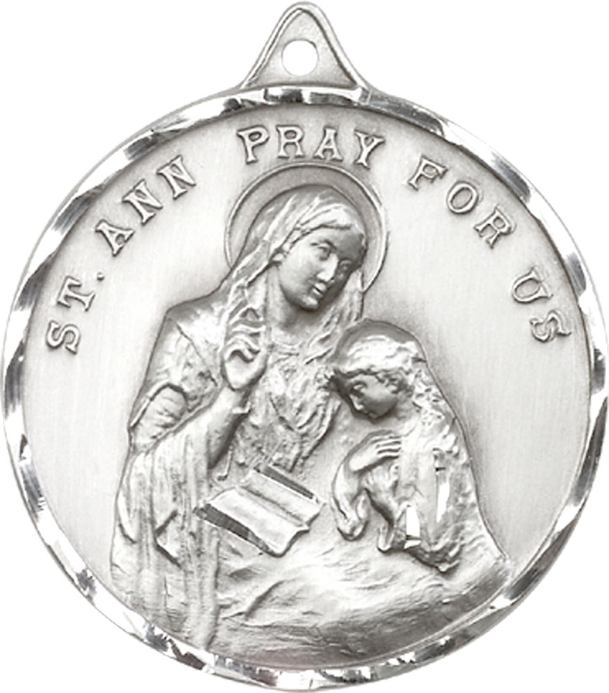 Sterling Silver Saint Ann Medal