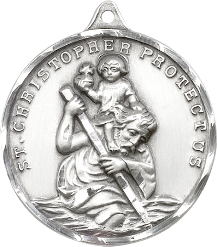 Sterling Silver Saint Christopher Medal