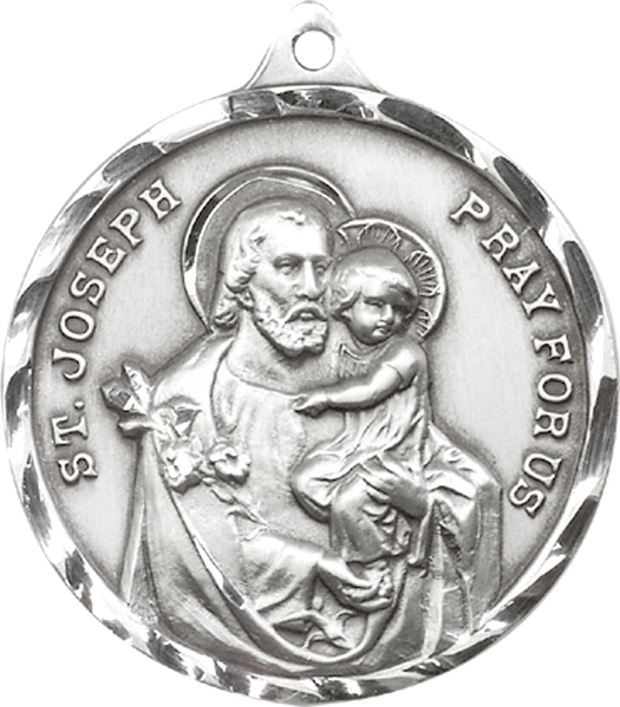 Sterling Silver Saint Joseph Medal