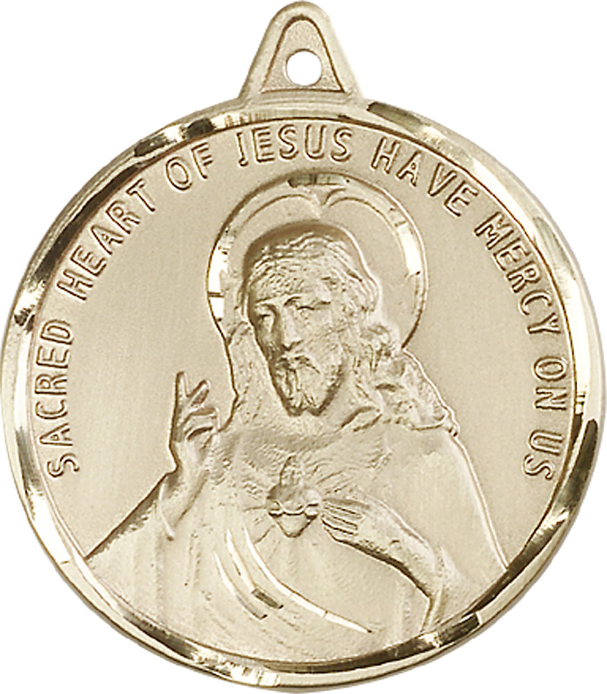 14kt Gold Scapular Medal