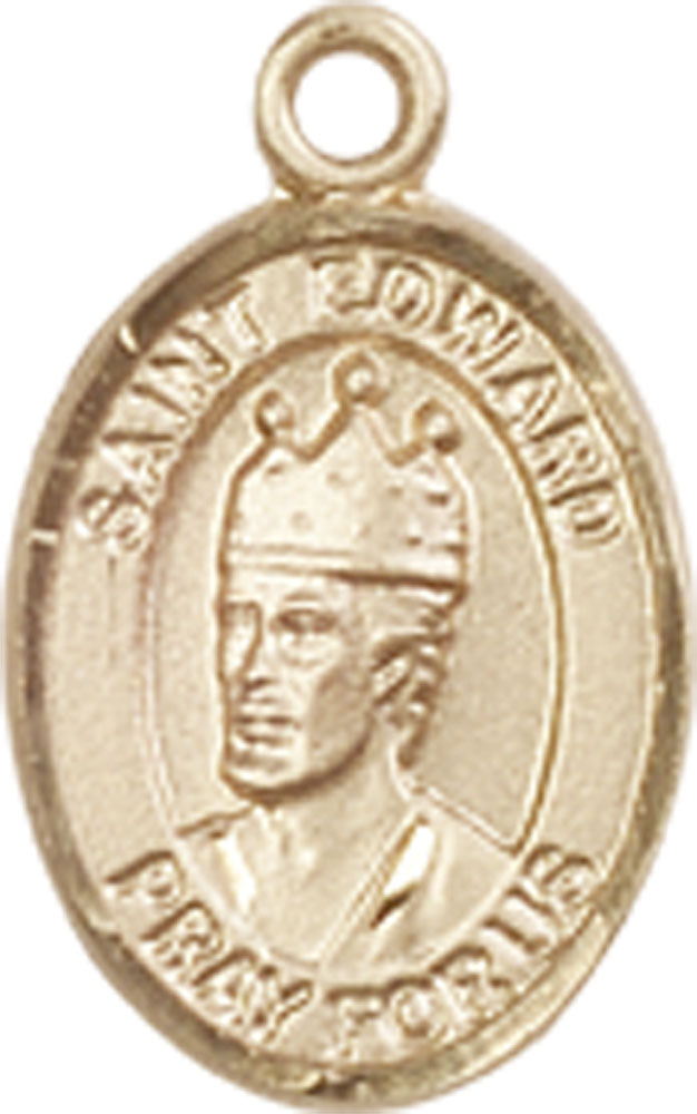 14kt Gold Saint Edward the Confessor Medal