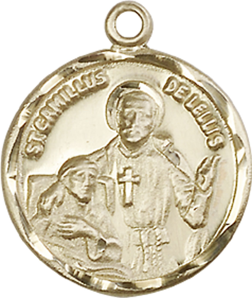 14kt Gold Saint Camillus of Lellis Medal