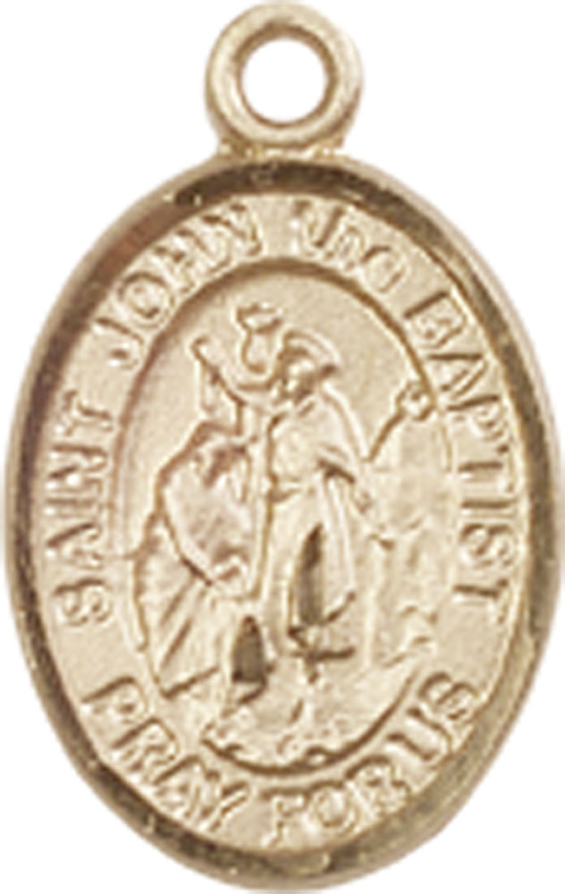 14kt Gold Saint John the Baptist Medal