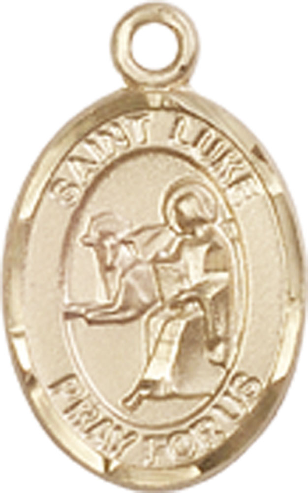 14kt Gold Saint Luke the Apostle Medal