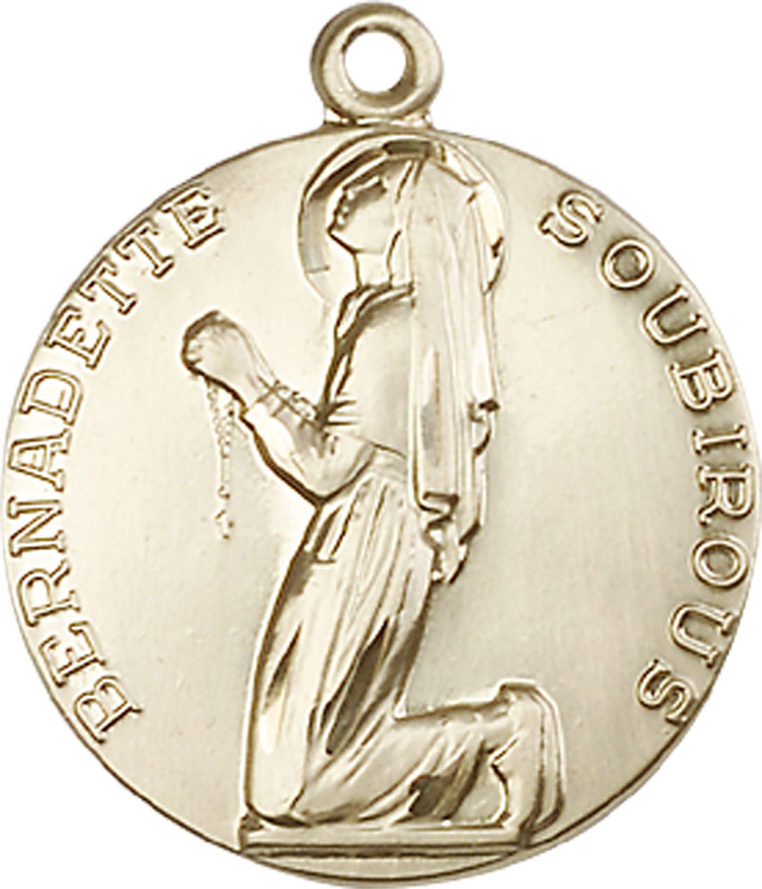 14kt Gold Saint Bernadette Medal