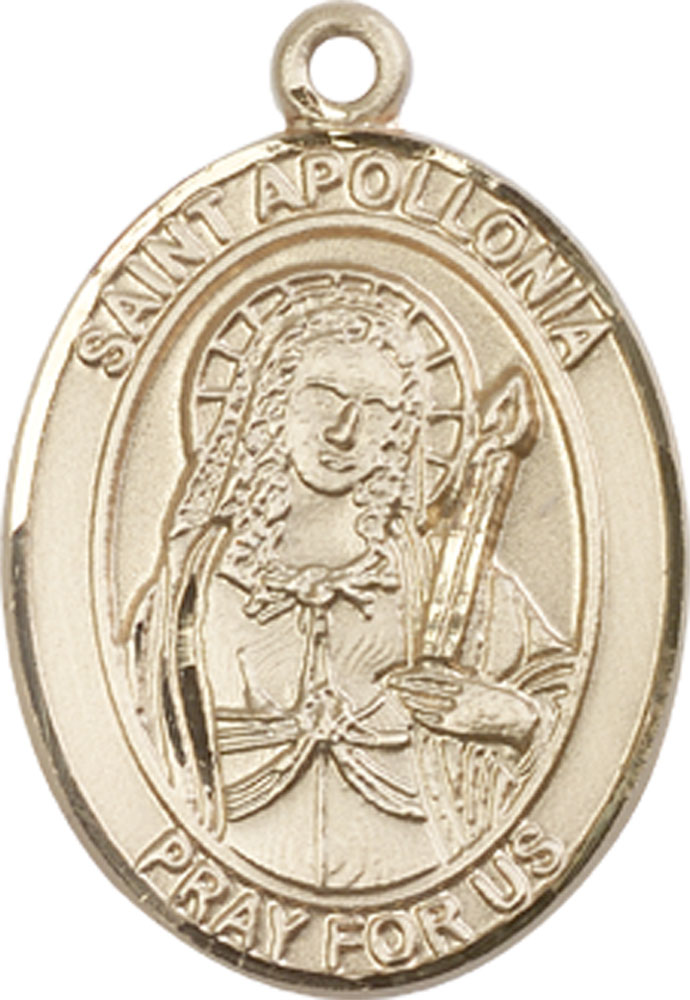 14kt Gold Saint Apollonia Medal