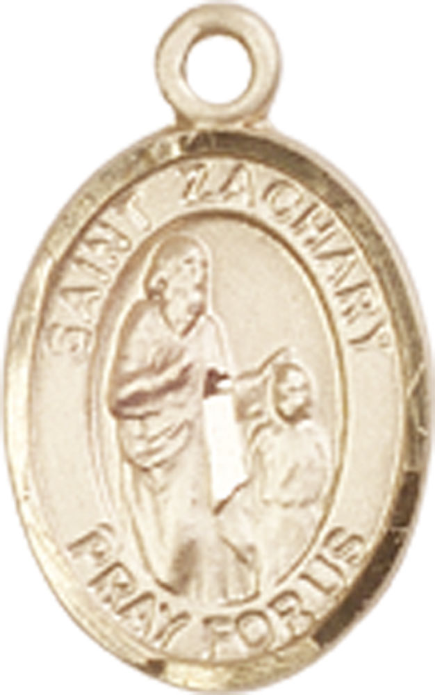 14kt Gold Saint Zachary Medal