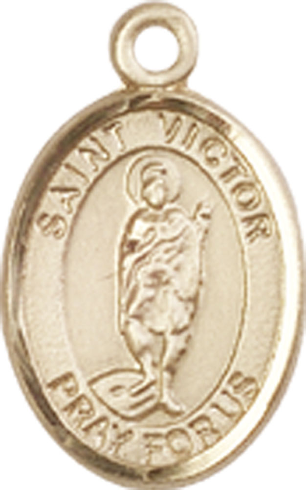 14kt Gold Saint Victor of Marseilles Medal