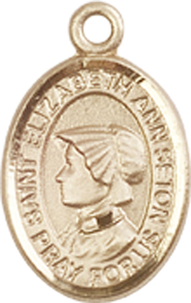 14kt Gold Saint Elizabeth Ann Seton Medal
