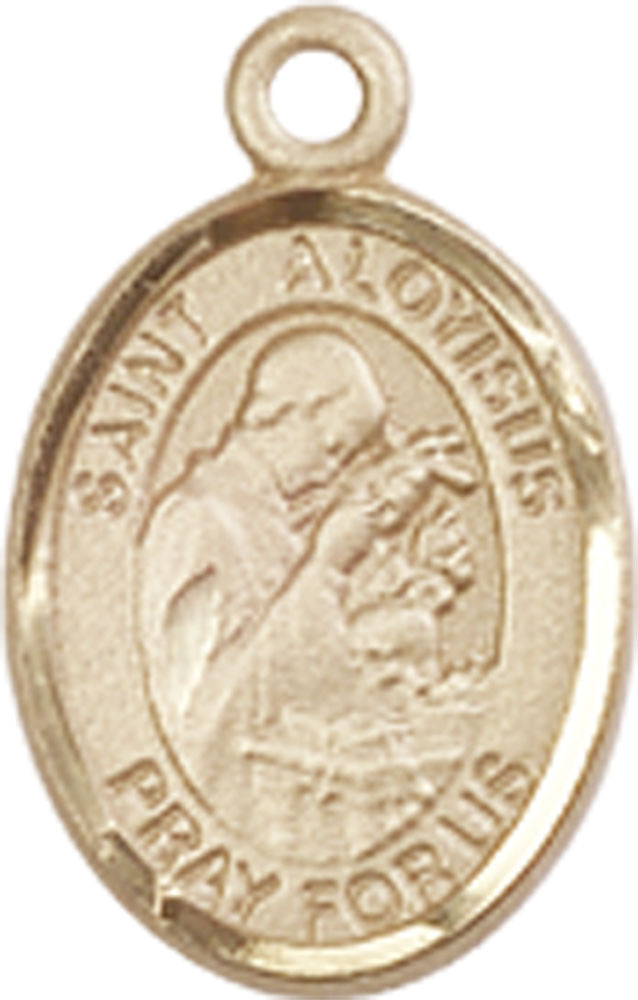 14kt Gold Saint Aloysius Gonzaga Medal