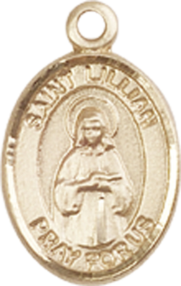 14kt Gold Saint Lillian Medal