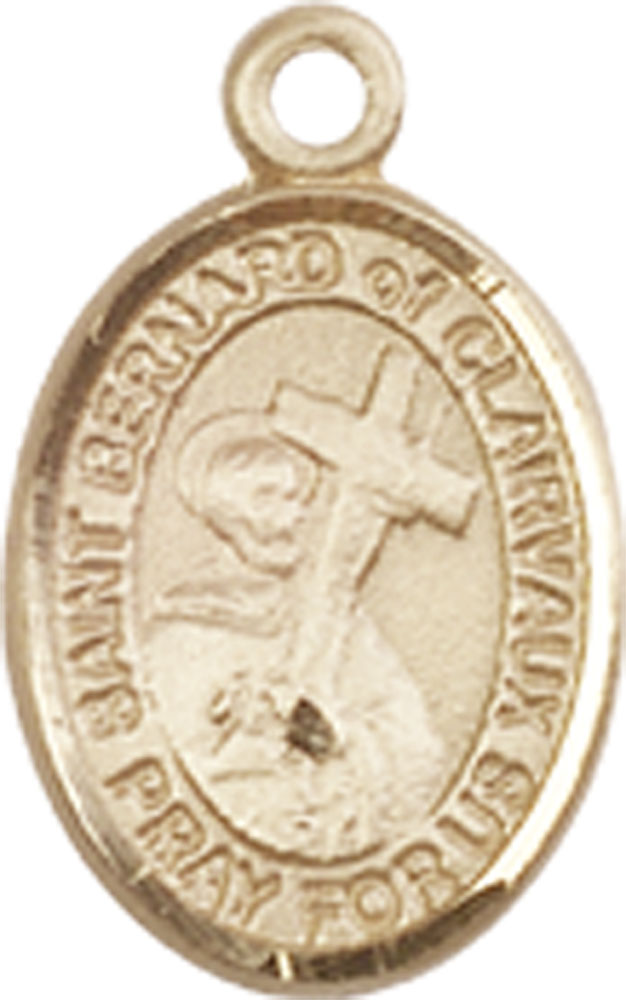 14kt Gold Saint Bernard of Clairvaux Medal