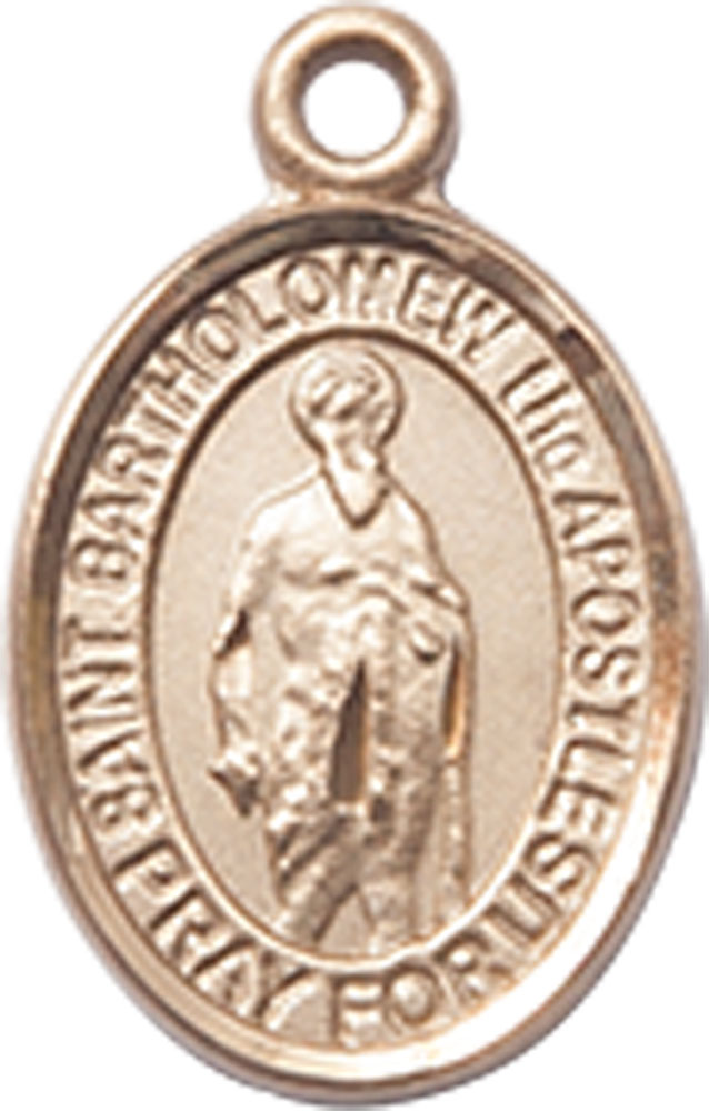 14kt Gold Saint Bartholomew the Apostle Medal