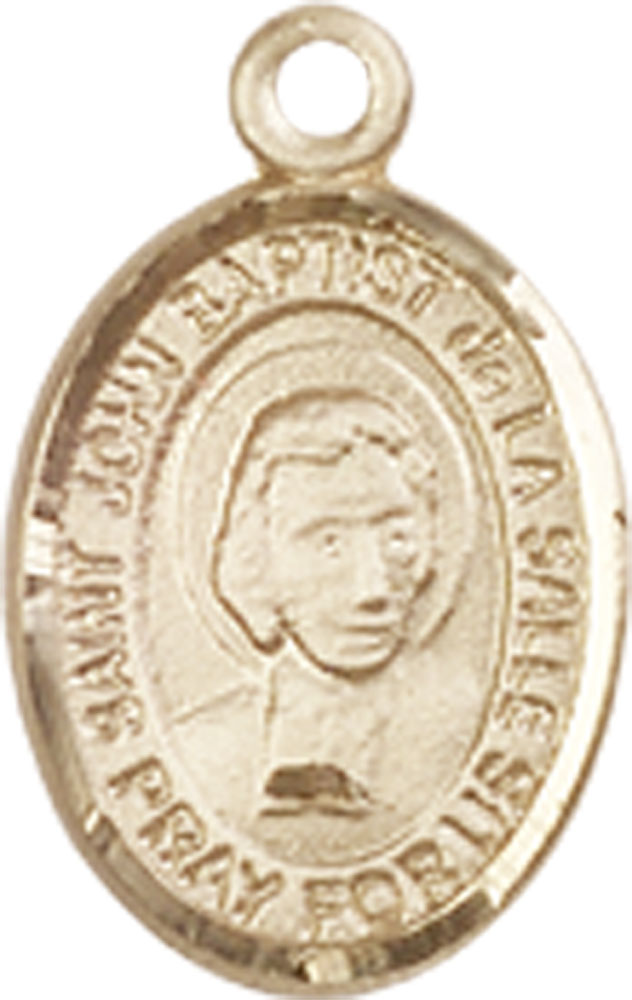 14kt Gold Saint John Baptist de la Salle Medal