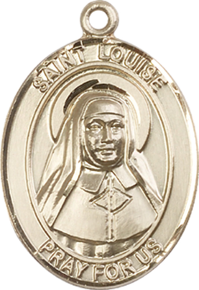 14kt Gold Saint Louise de Marillac Medal