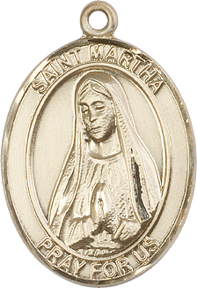 14kt Gold Saint Martha Medal